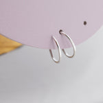 Minimalist Spiral Hoop Earrings in Sterling Silver, Silver Gold Rose Gold, Single Piercing Spiral Hoop Earrings, Double Hoop Twist Earrings