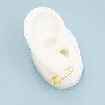 Safety Pin Hoop Earrings in Sterling Silver, Available in 3 Sizes, Safety Pin Earrings, Silver or Gold