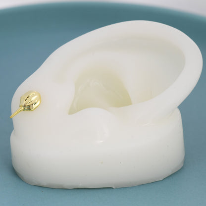 Horseshoe Crab Stud Earrings in Sterling Silver, Silver or Gold, Ocean Animal, Nature Inspired Animal Earrings