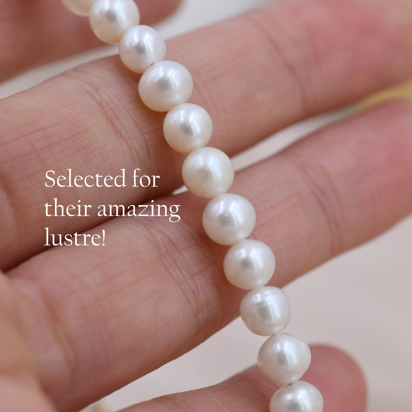 Sterling Silver Freshwater Baroque Pearl Bracelet, Silver or Gold, Genuine 6mm Fresh Water Pearls, Natural Pearl Bracelet, Ivory Pearls