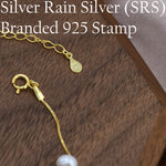 Sterling Silver Freshwater Pearl Bracelet, Silver or Gold, Genuine Fresh Water Pearls, Natural Pearl Bracelet