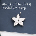 Blue Opal Flower Stud Earrings in Sterling Silver - Gold or Silver - Opal Forget-me-not - Opal Cluster - Petite Stud Earrings