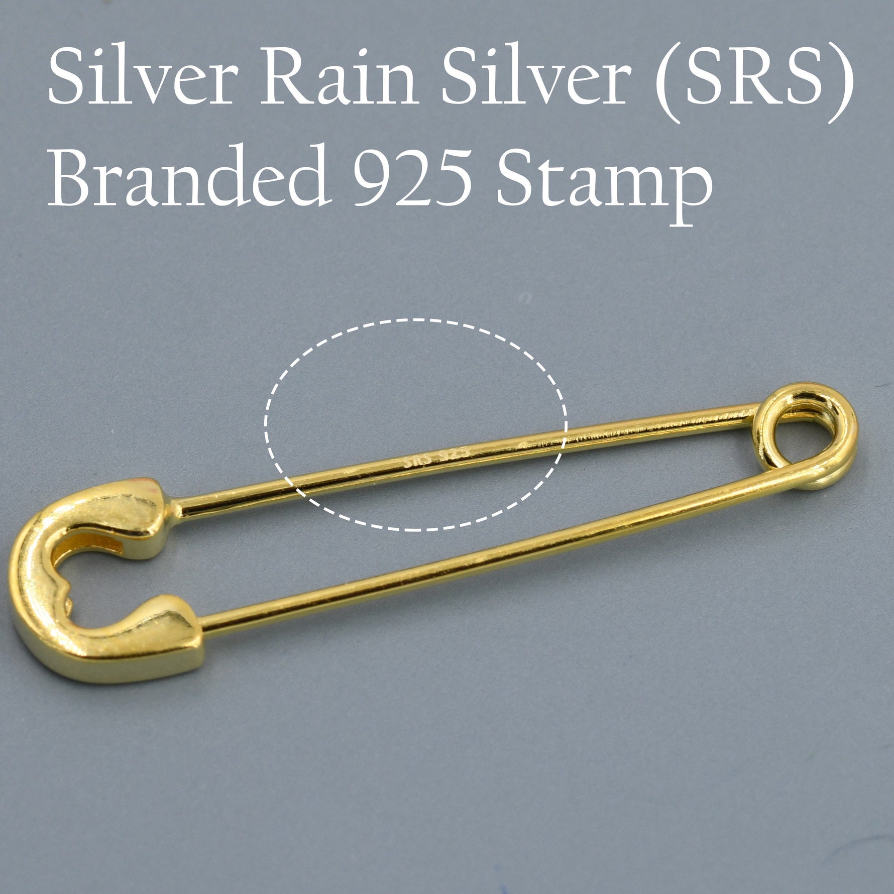 Safety Pin Hoop Earrings in Sterling Silver, Available in 3 Sizes, Safety Pin Earrings, Silver or Gold