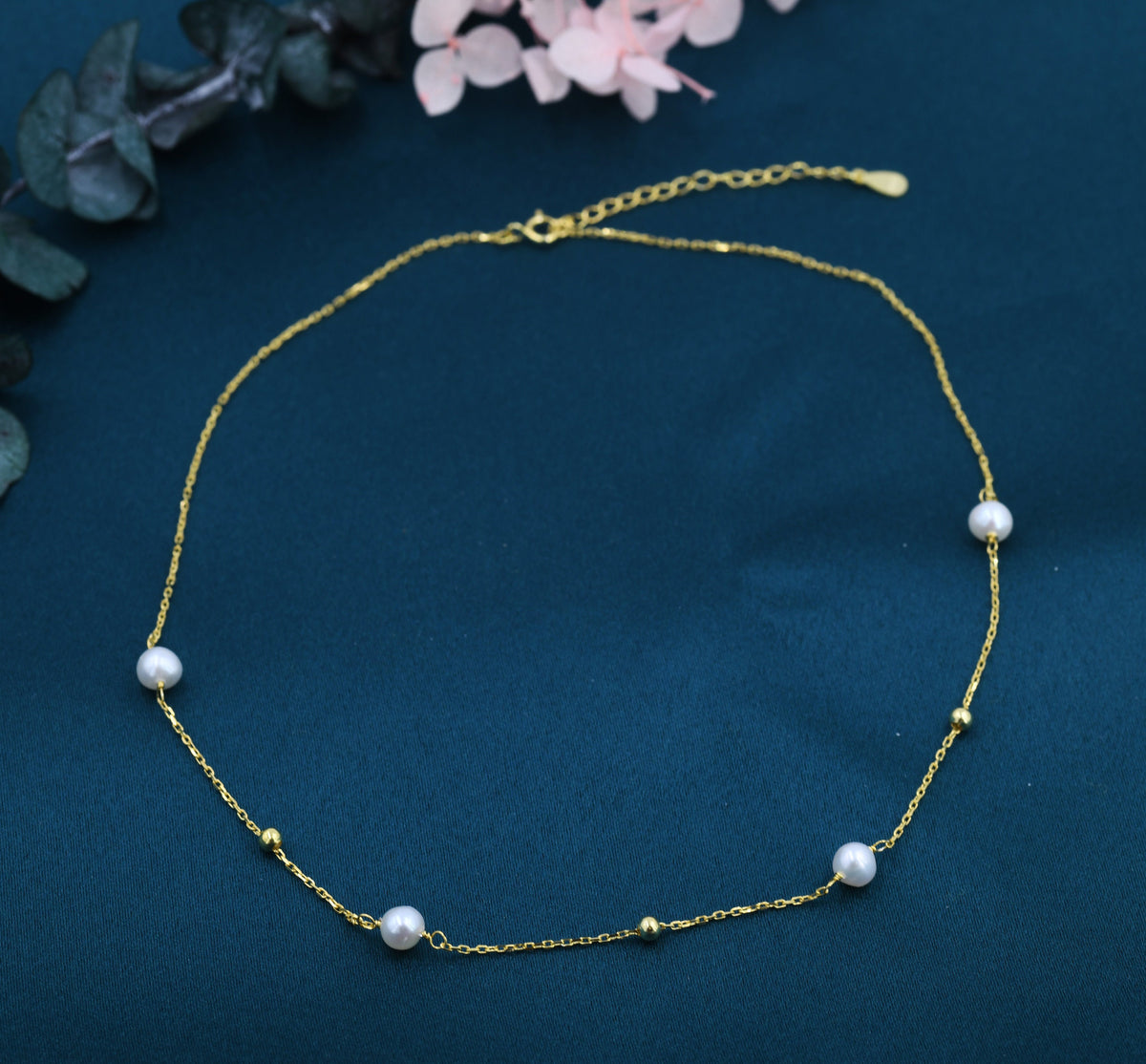Freshwater Pearl Satellite Chain Necklace