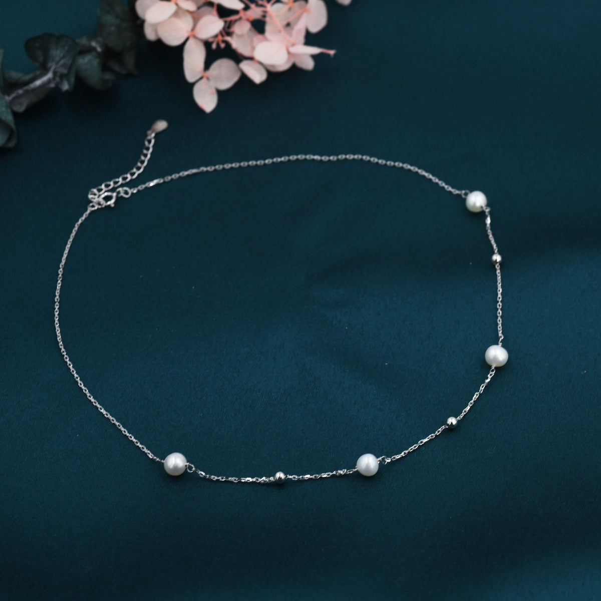 Freshwater Pearl Satellite Chain Necklace