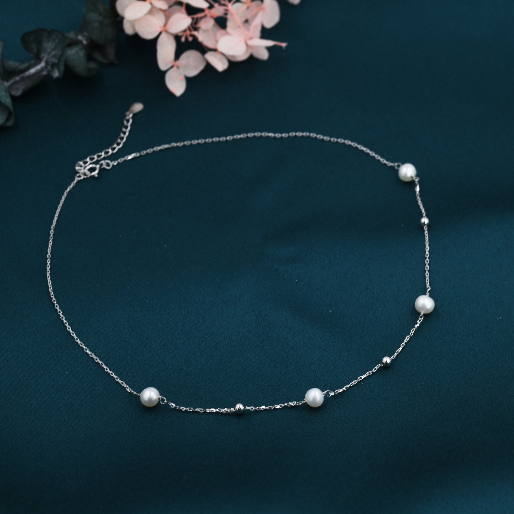 Freshwater Pearl Satellite Chain Necklace