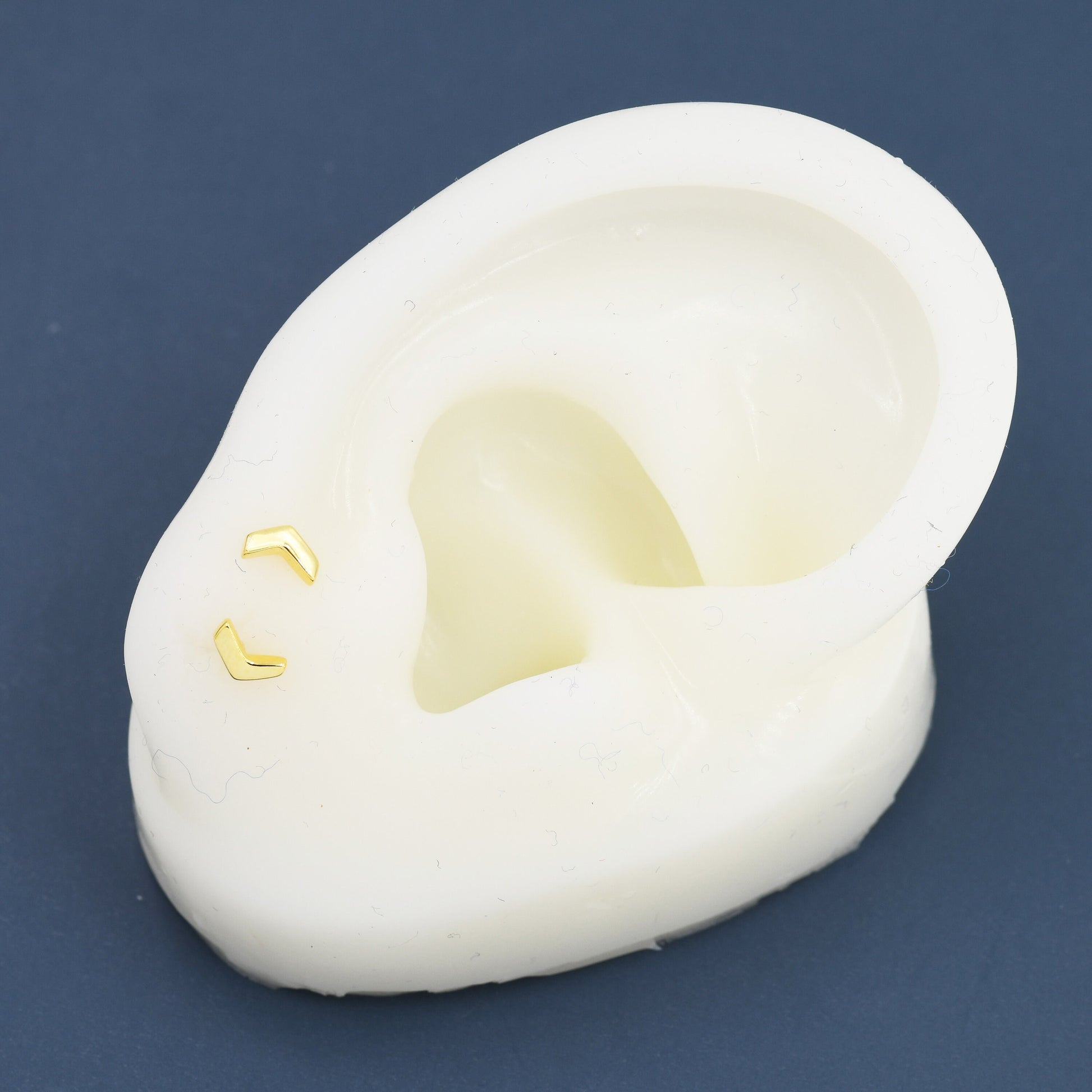 Sterling Silver Extra Tiny Chevron Stud Earrings, Silver, Gold or Rose Gold, Small Triangle Earrings, Arrow Earrings, Stacking Earrings,