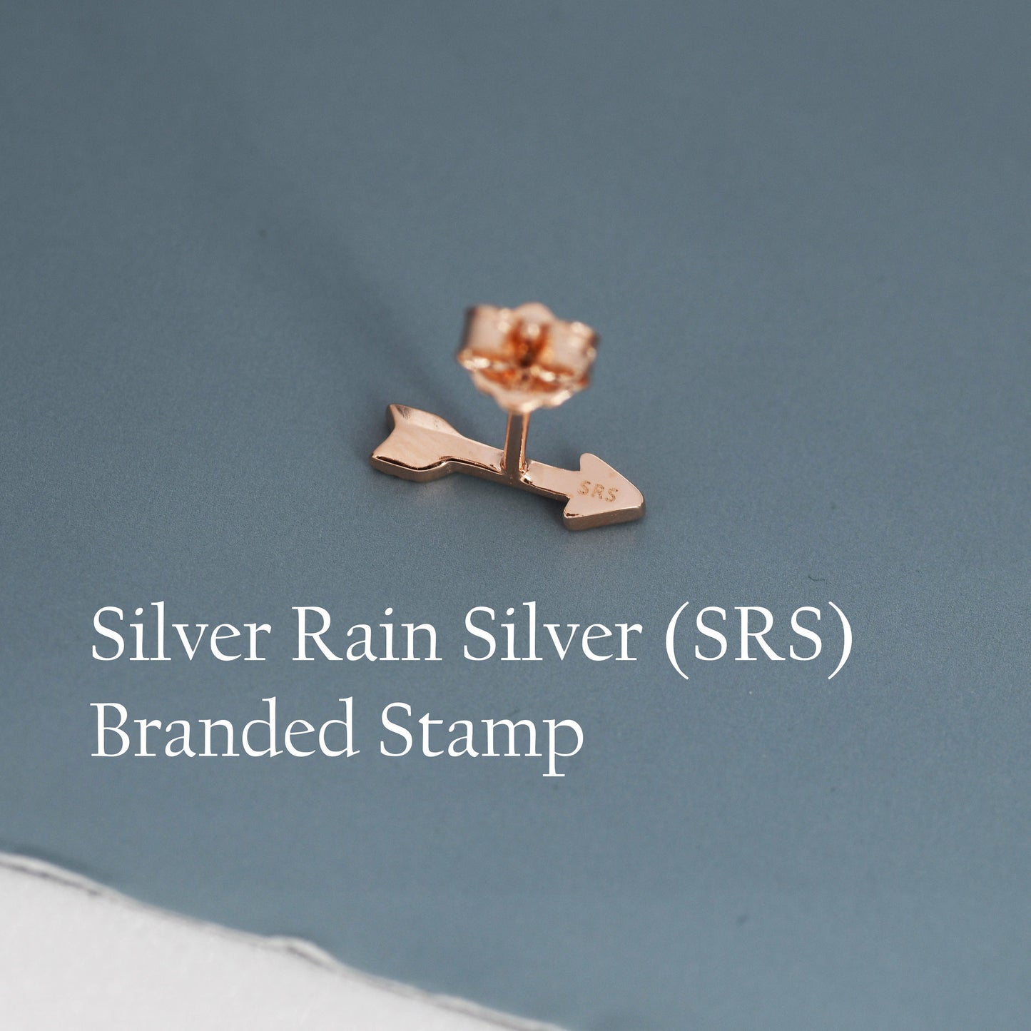 Sterling Silver Tiny Little Arrow Stud Earrings, Silver or Gold or Rose Gold, Dainty, Cute, Quirky and Fun Jewellery