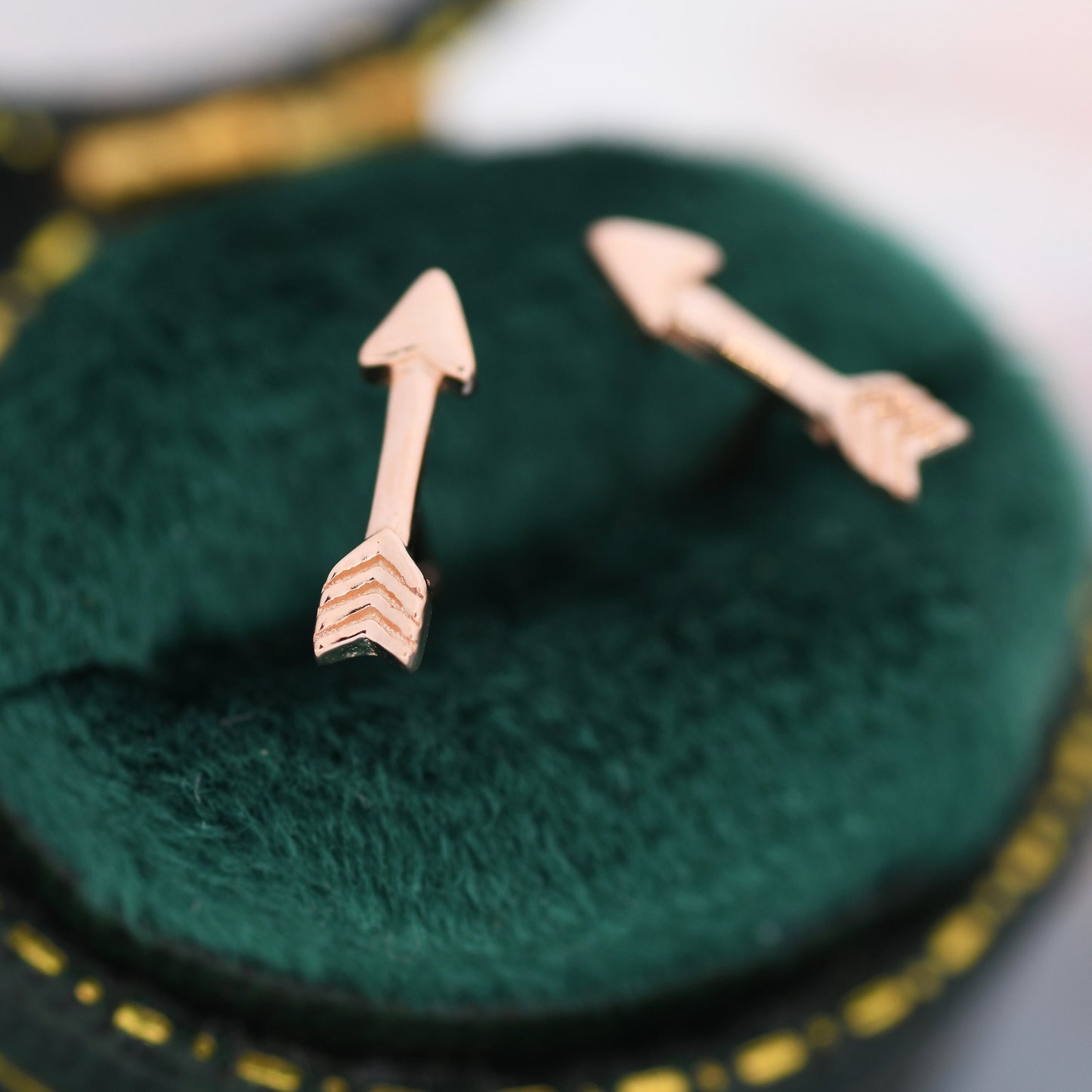 Sterling Silver Tiny Little Arrow Stud Earrings, Silver or Gold or Rose Gold, Dainty, Cute, Quirky and Fun Jewellery