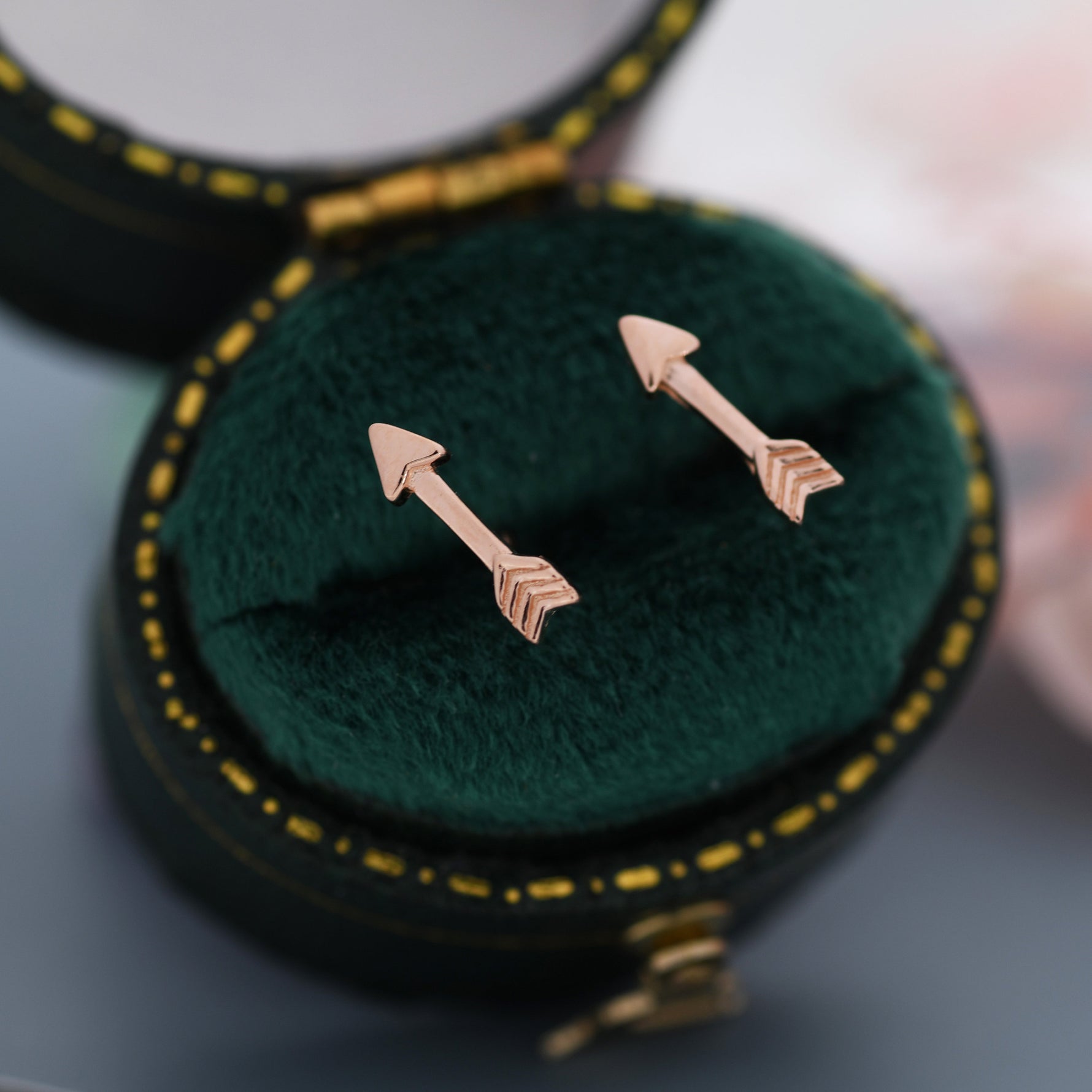 Sterling Silver Tiny Little Arrow Stud Earrings, Silver or Gold or Rose Gold, Dainty, Cute, Quirky and Fun Jewellery