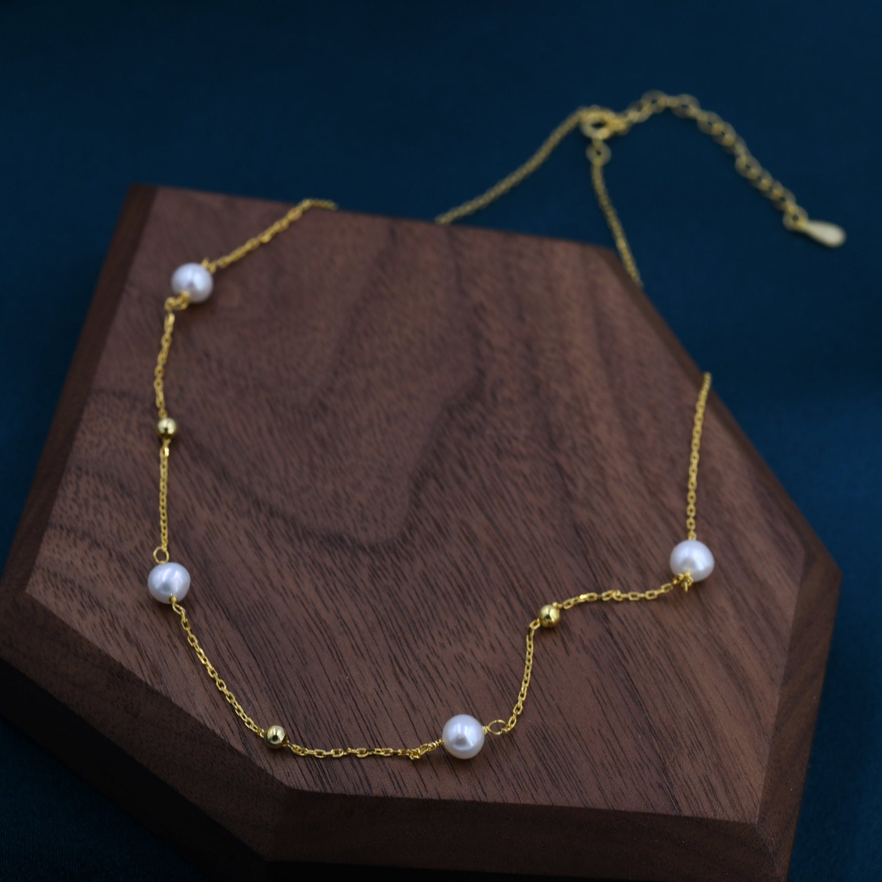 Freshwater Pearl Satellite Chain Necklace