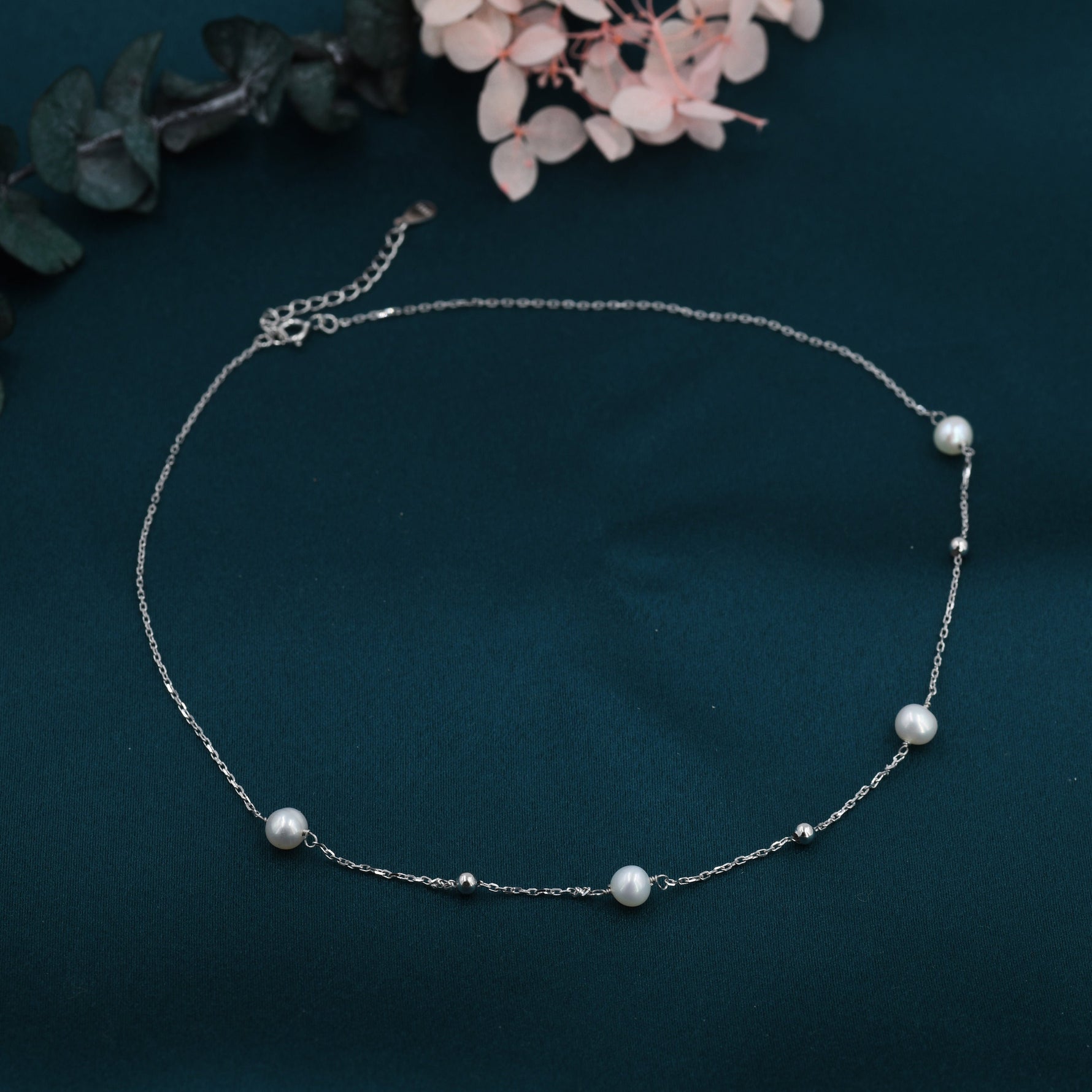 Freshwater Pearl Satellite Chain Necklace