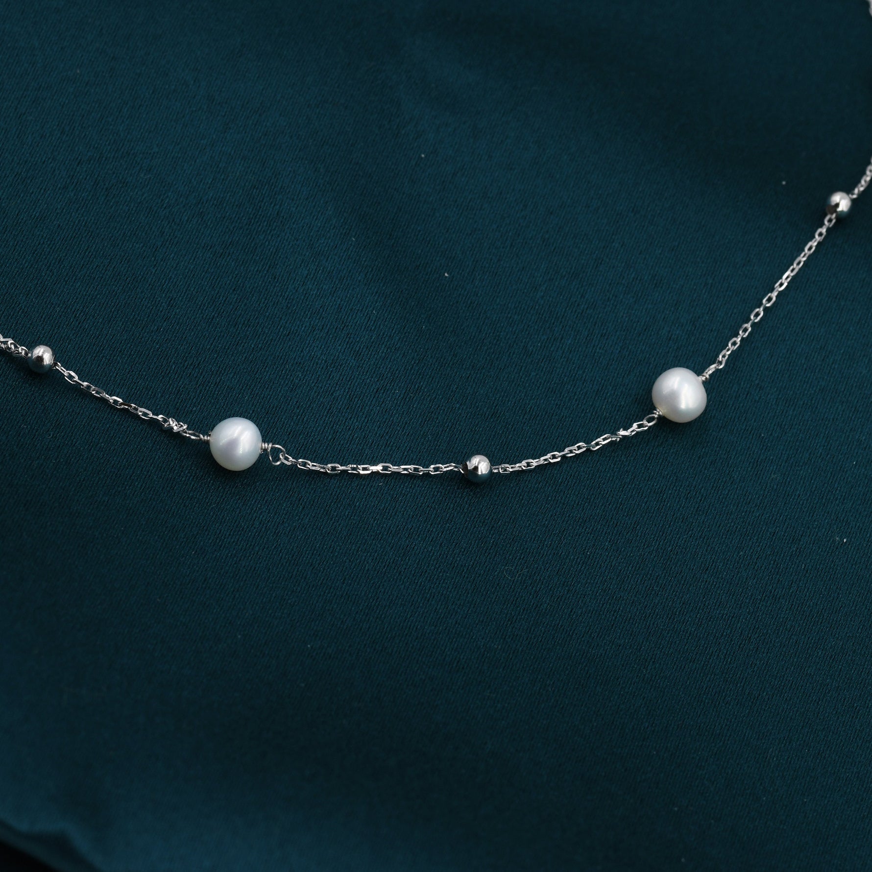 Freshwater Pearl Satellite Chain Necklace