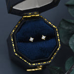 Barely Visible 2mm CZ Stud in Sterling Silver, Silver, Gold or Rose Gold, Extra Tiny CZ Stud