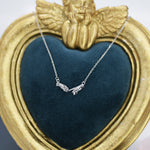 Sterling Silver Hand Necklace, Creation of Adam Necklace, Silver or Gold