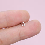 ONE Tiny Number Stud Earring in Sterling Silver, Silver, Rose Gold, Gold, Personalised, Stacking Earrings, Extra Tiny