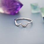 Boob Ring in Sterling Silver, Breast Ring, Feminist Ring, Feminine Ring, US 5-8