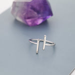 Minimalist Asymmetric Bar Open Ring