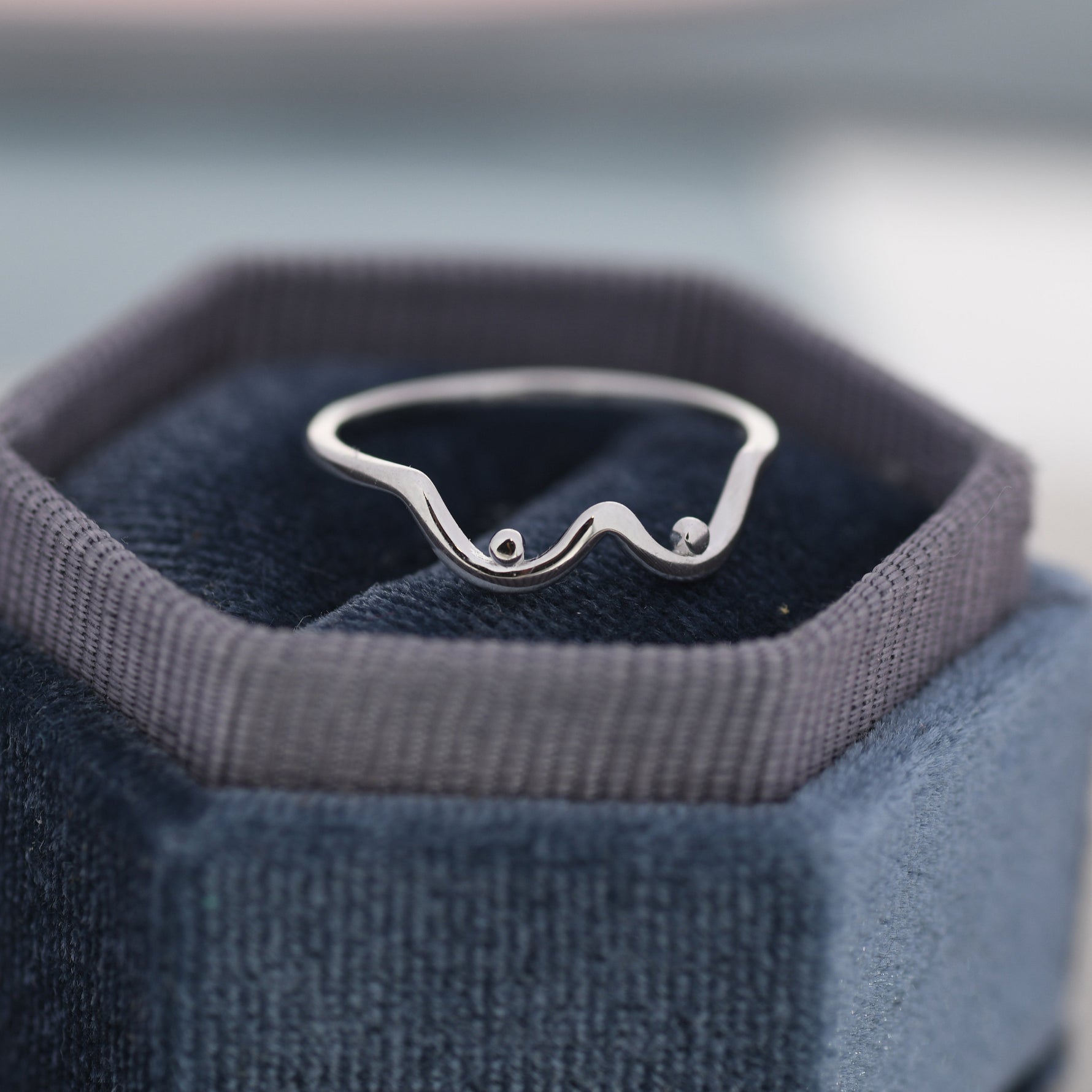 Boob Ring in Sterling Silver, Breast Ring, Feminist Ring, Feminine Ring, US 5-8