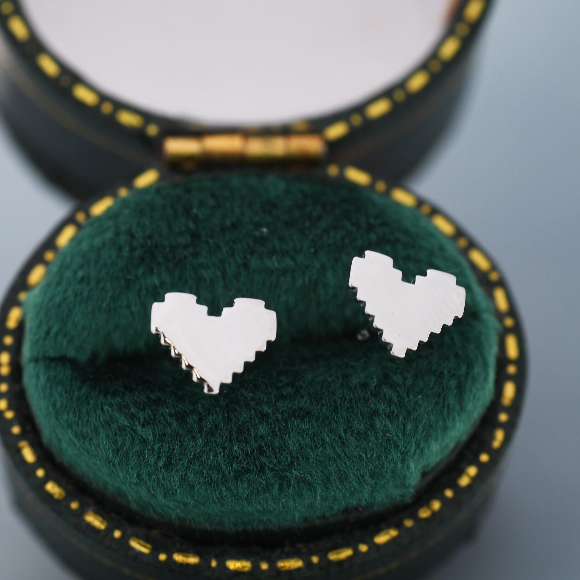 Half Circle Stud Earrings in Sterling Silver, Silver, Gold or Rose Gold over Sterling Silver, Geometric Open Circle Earrings, Semi Circle