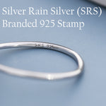 Sapphire Blue CZ Ring in Sterling Silver, Silver or Gold, Delicate Sapphire Ring, Size US 5 - 8