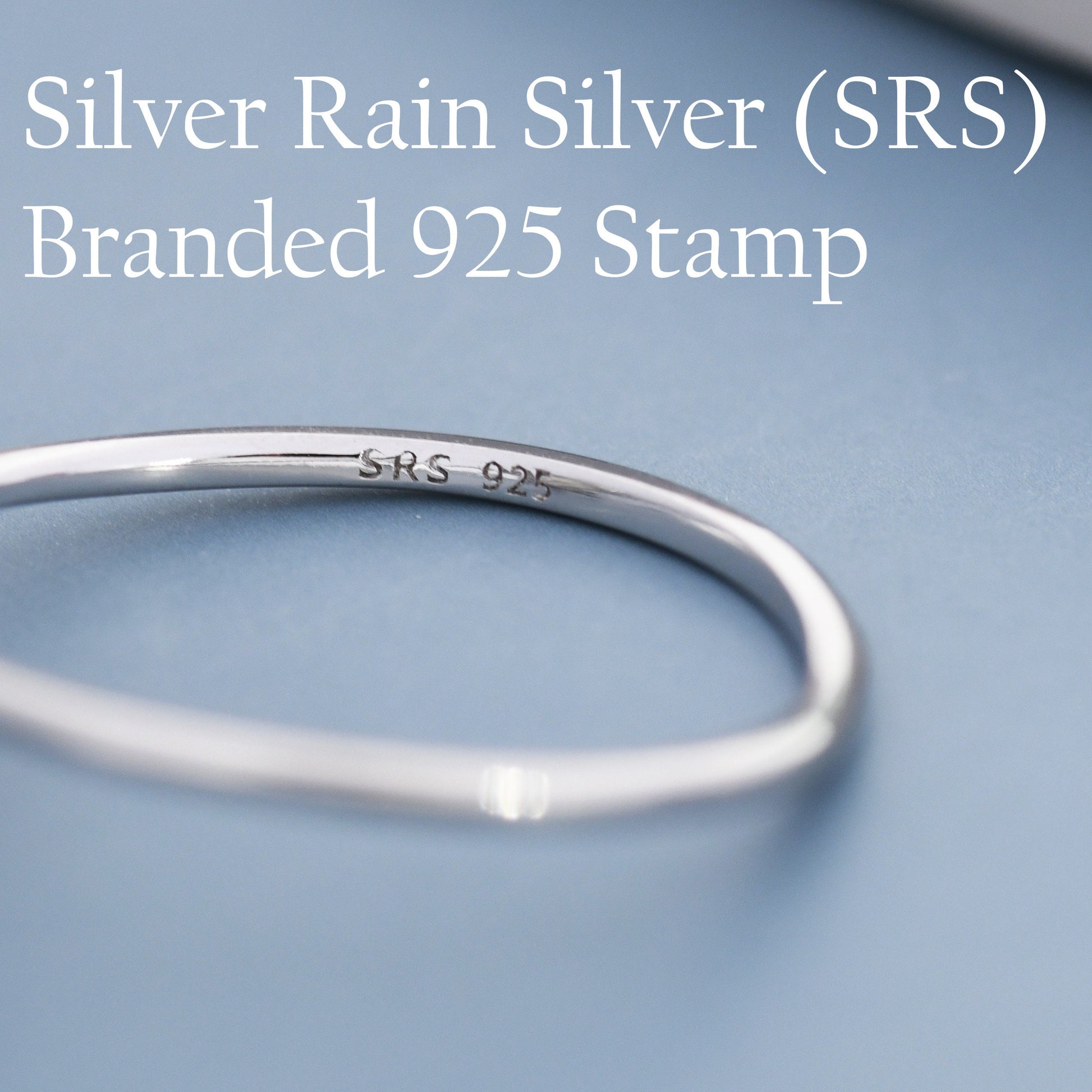 Sapphire Blue CZ Ring in Sterling Silver, Silver or Gold, Delicate Sapphire Ring, Size US 5 - 8