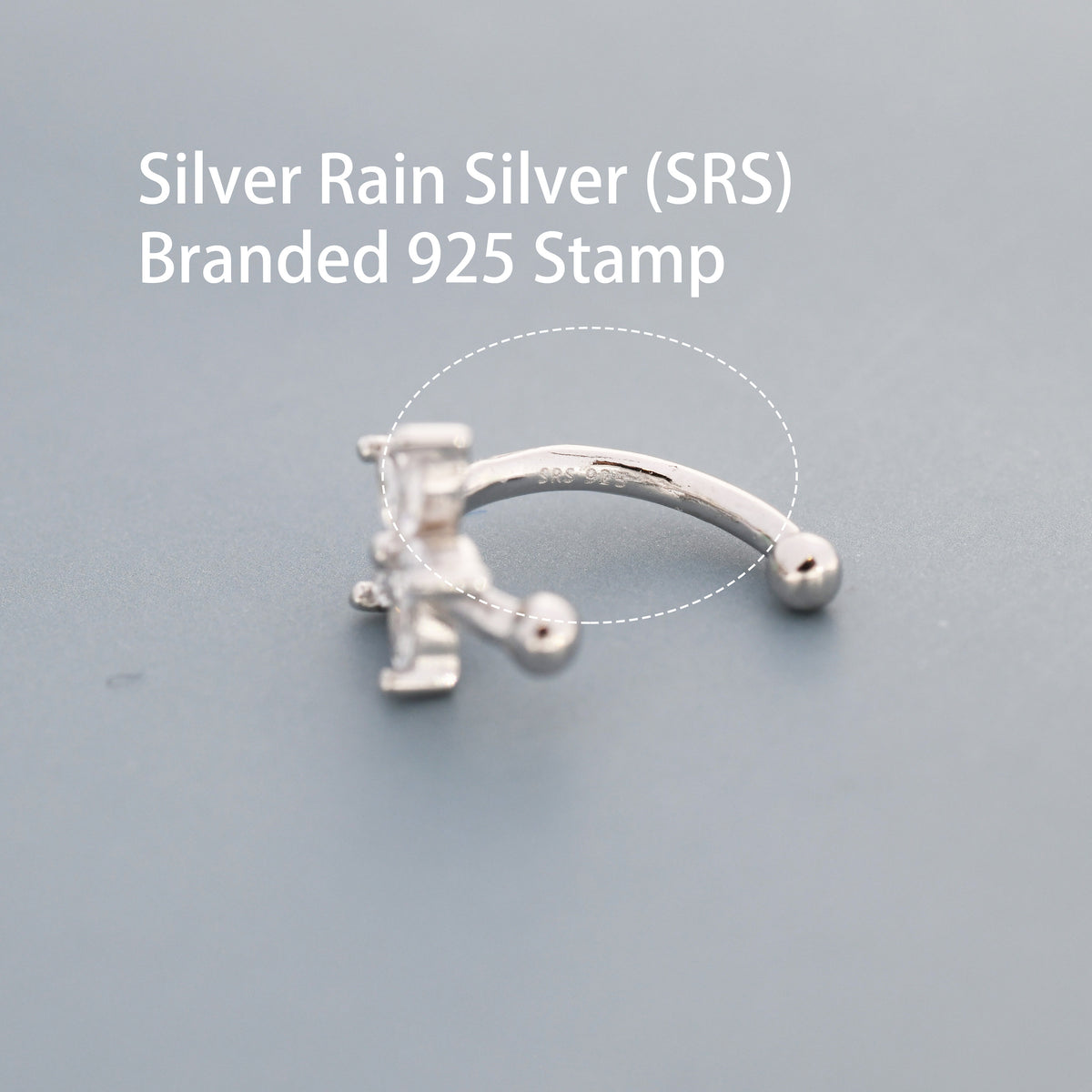 CZ Flower Ear Cuff in Sterling Silver, Silver or Gold, Simple Piercing Free Earrings, Minimalist Ear Cuff, Pink CZ Cuff