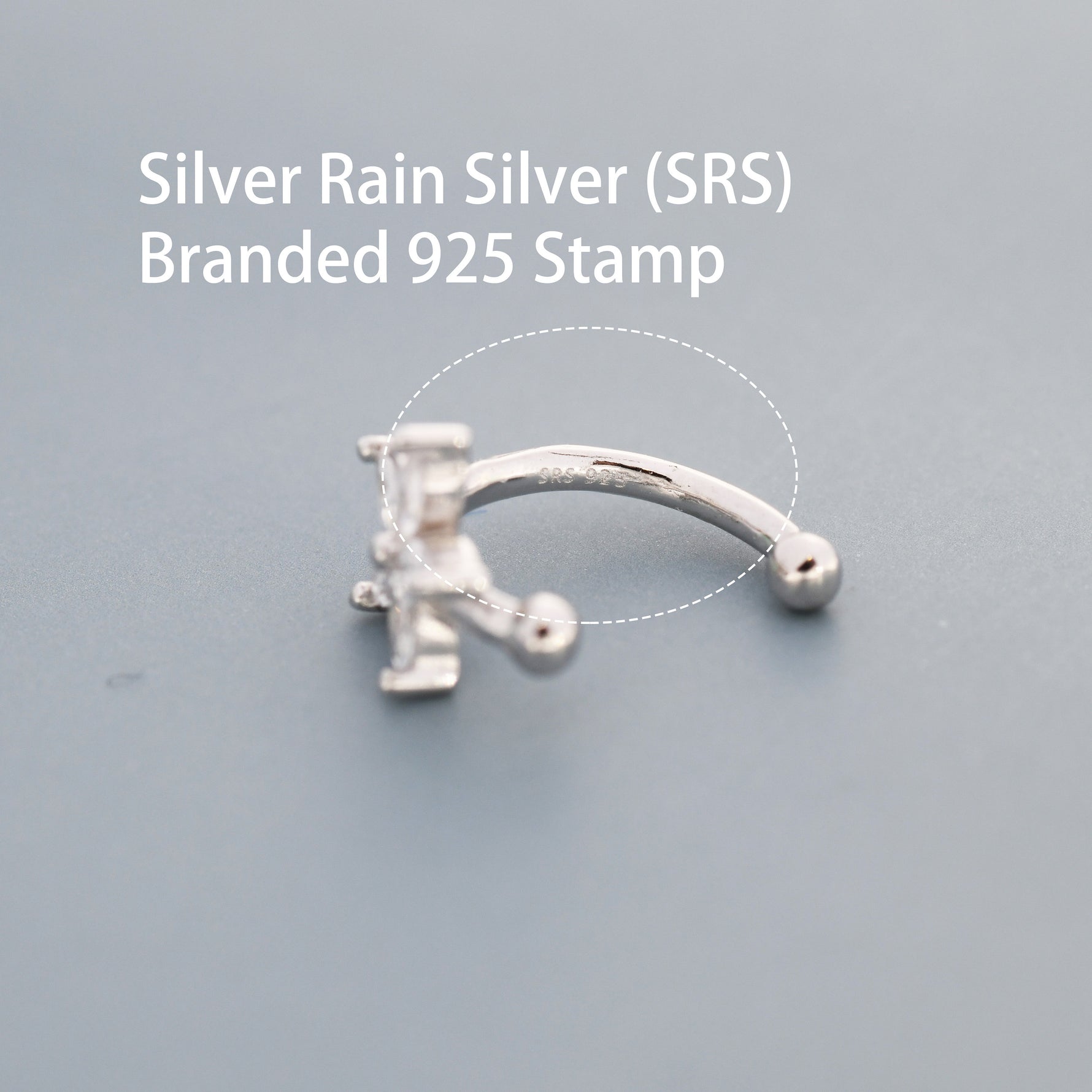 CZ Flower Ear Cuff in Sterling Silver, Silver or Gold, Simple Piercing Free Earrings, Minimalist Ear Cuff, Pink CZ Cuff