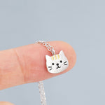 Orange Tabby Cat Stud Earrings and Necklace in Sterling Silver, Nature Inspired Jewellery, Ginger Tabby, Nature Inspired Animal Jewellery