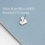 8 Bit Pixel Heart Stud Earrings in Sterling Silver, Silver, Gold or Rose Gold over Sterling Silver, 8-bit, Pixel Heart Earrings