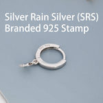 Pair of Star Huggie Hoop Earrings in Sterling Silver, Dangle Star Hoops, Celestial Earrings, Silver, Gold or Rose Gold