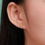 Monstera Earrings in Sterling Silver, Silver, Gold and Rose Gold, Monstera Leaf Stud Earrings, Leaf Earrings, Plant Earrings, Nature