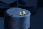 Monstera Earrings in Sterling Silver, Silver, Gold and Rose Gold, Monstera Leaf Stud Earrings, Leaf Earrings, Plant Earrings, Nature