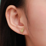 Dodo Bird Stud Earrings in Sterling Silver, Dodo Bird Earrings, Silver Dodo Stud, Silver or Gold, Bird Earrings
