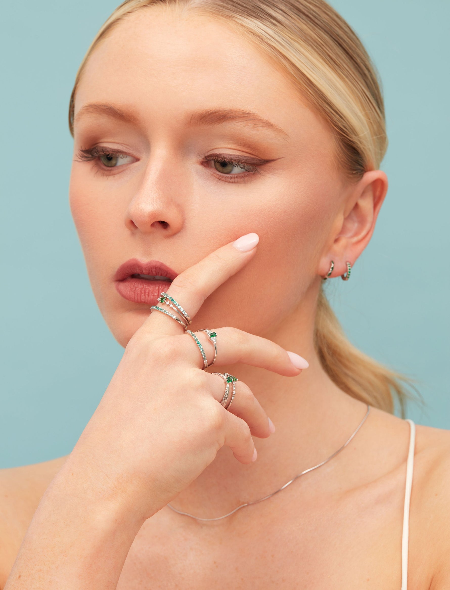 Plain Choker Chain in Sterling Silver, Silver or Gold, Plain Snake Chain Necklace, Skinny and Delicate Collar Necklace