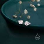 Sterling Silver Puffer Fish Stud Earrings in Sterling Silver, Silver Fish Earrings, Silver Puffer Fish Earrings, Silver or Gold, Blowfish