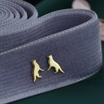 German Shepard Stud Earrings in Sterling Silver, Silver or Gold, Silver Dog Earrings, Silver German Shepard Dog Earrings