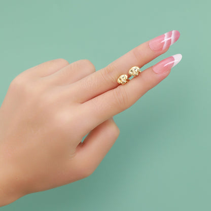 Labrador Dog Stud Earrings in Sterling Silver, Silver or Gold, Silver Labrador Earrings, Silver Dog Earrings