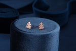 Monstera Earrings in Sterling Silver, Silver, Gold and Rose Gold, Monstera Leaf Stud Earrings, Leaf Earrings, Plant Earrings, Nature