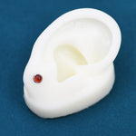 Sterling Silver Red Carnelian Stud Earrings, 4mm Genuine Red Carnelian Stone, Semi-precious Jewellery