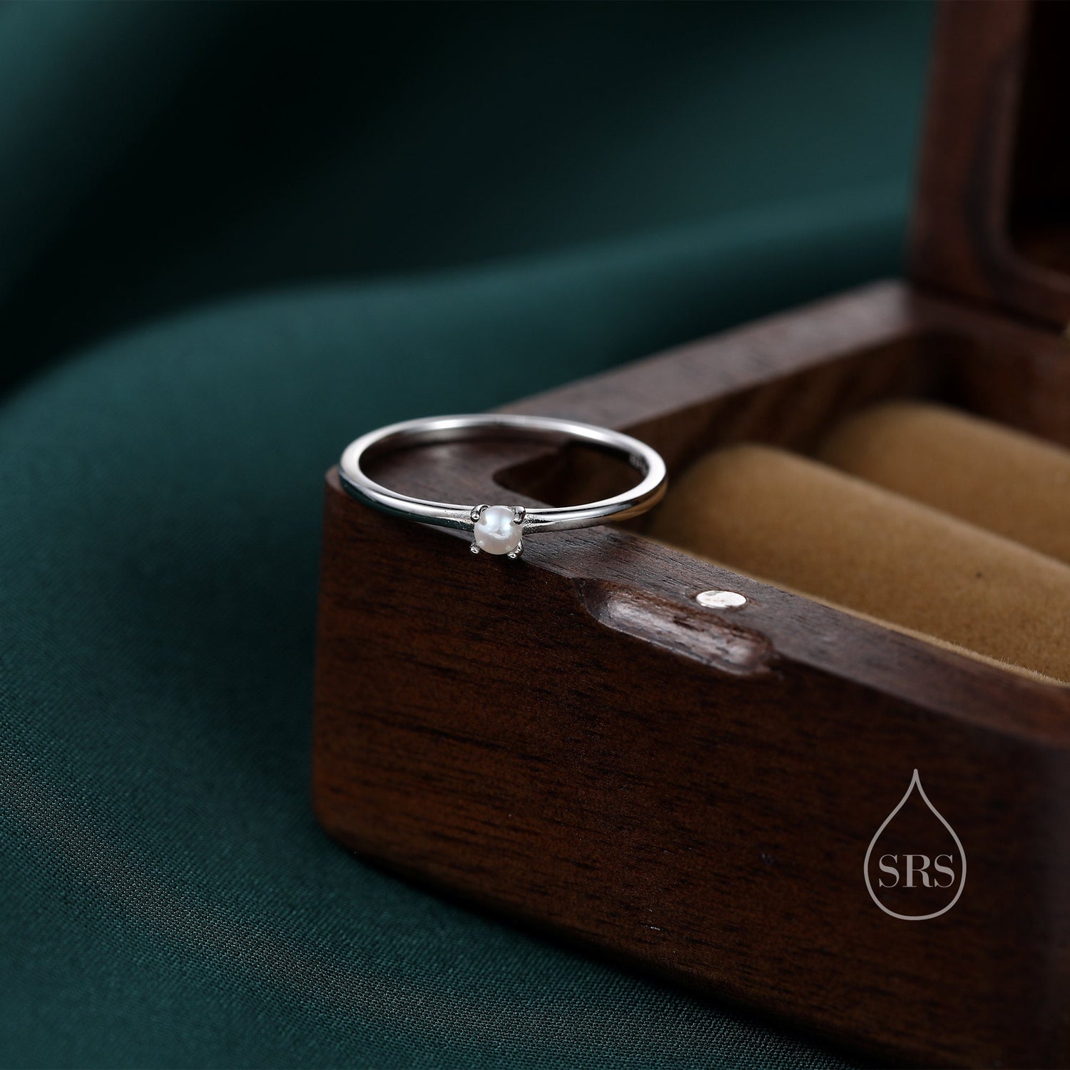 Tiny Freshwater Pearl Gemstone Ring