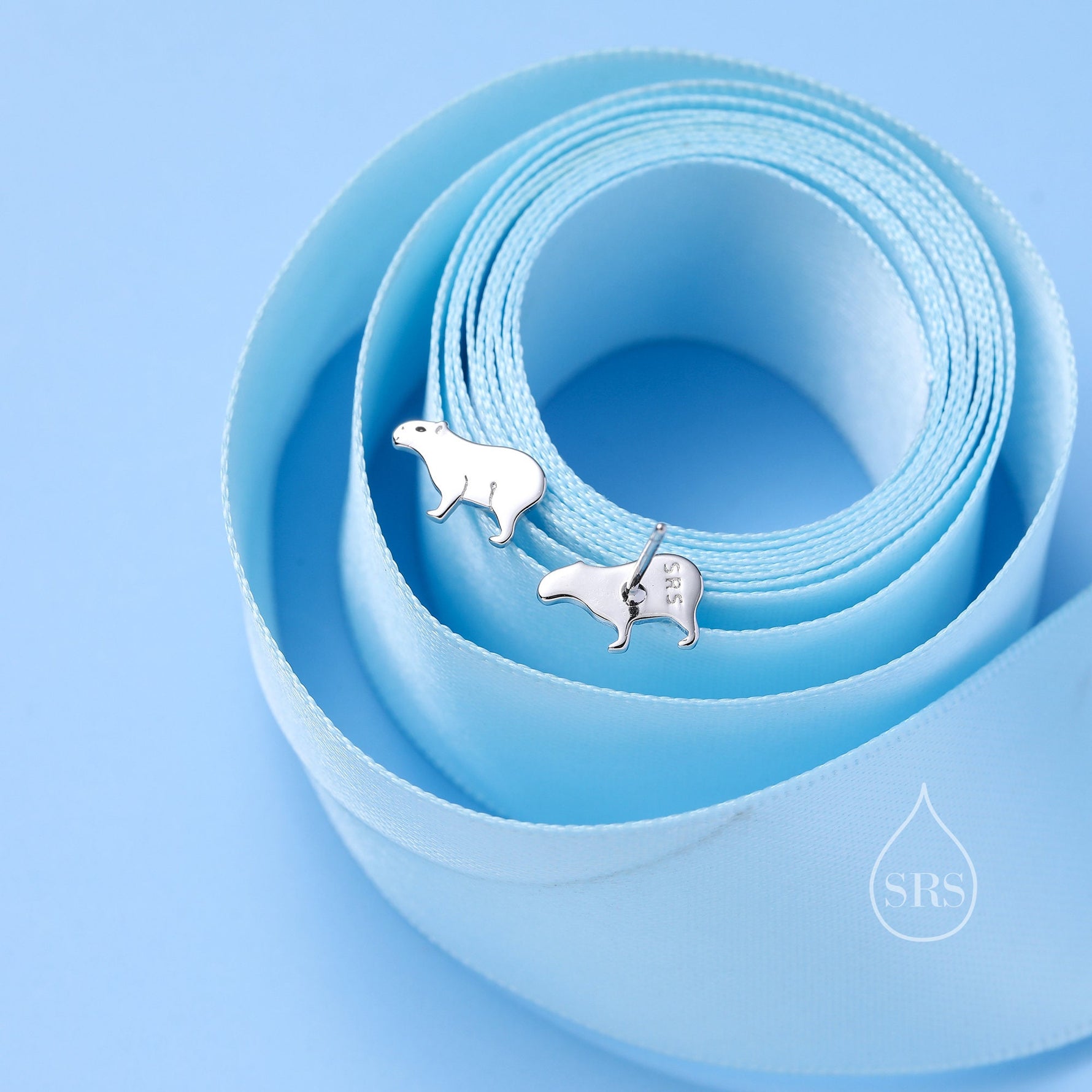 Capybara Stud Earrings in Sterling Silver - Cute Animal Earrings - Pantanal Animal - Fun, Whimsical