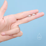Dainty Beaver Stud Earrings in Sterling Silver, Silver or Gold or Rose Gold, Tiny Silver Beaver Earrings