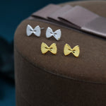 Farfalle Pasta Shape Stud Earrings