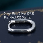 Pair of Mini Rectangular Hoop Earrings in Sterling Silver, Oval Hoop Earrings, Silver or Rose Gold, Square Hoop Earrings