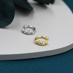 White Opal Ear Cuffs