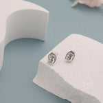 Small Buddha Head Stud Earrings in Sterling Silver, Buddhist Earrings, Zen Earrings, Buddha Earrings