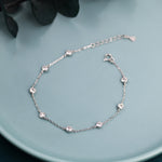 CZ Floating Station Bracelet / Anklet