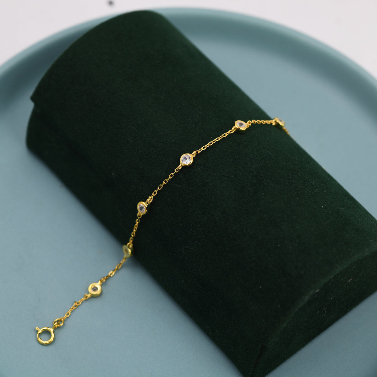 CZ Floating Station Bracelet / Anklet