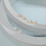 CZ Saturn Planet Stud Earrings in Sterling Silver, Silver or Gold or Rose Gold, Planet Earrings, Saturn Earrings